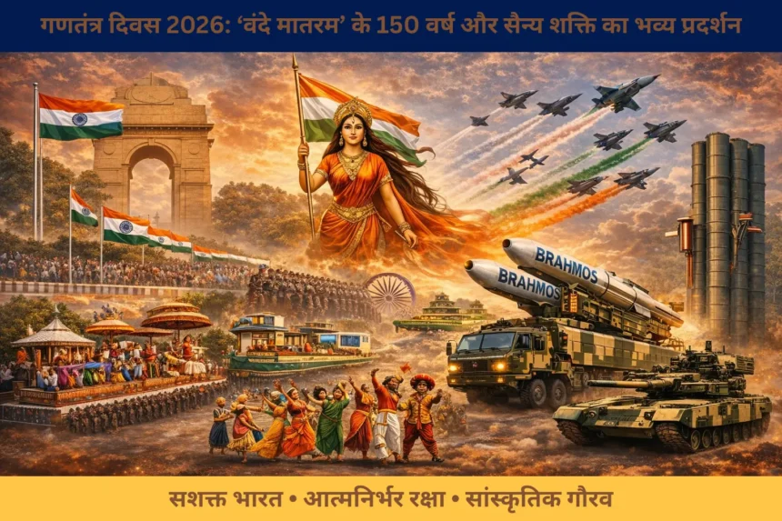 गणतंत्र दिवस 2026 के अवसर पर कर्तव्य पथ पर भारत की सैन्य शक्ति, सांस्कृतिक विरासत और राष्ट्रीय गौरव का भव्य प्रदर्शन