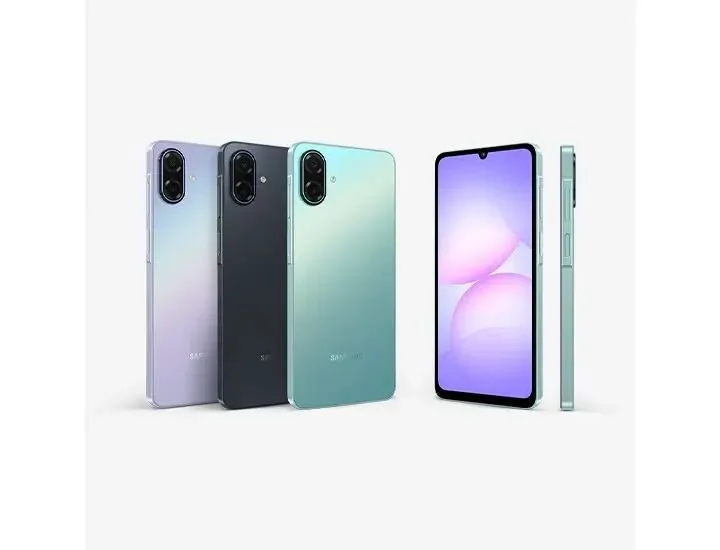 Samsung Galaxy A07 5G के उपलब्ध रंग – लाइट वायलेट, लाइट ग्रीन और ब्लैक